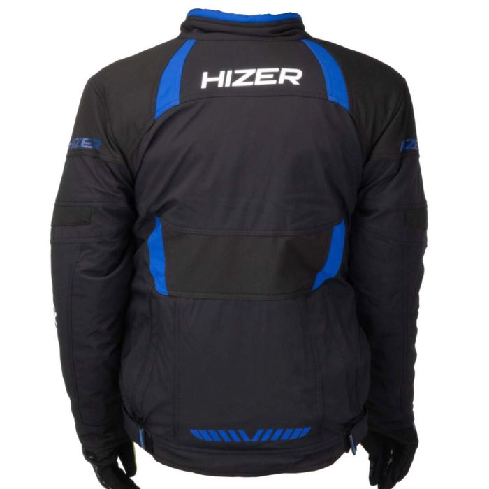 Куртка для снегохода HIZER №2 black-blue (текстиль) (XL)