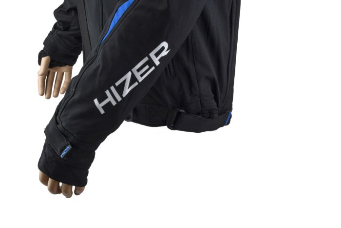 Куртка для снегохода HIZER №2 black-blue (текстиль) (XXL)