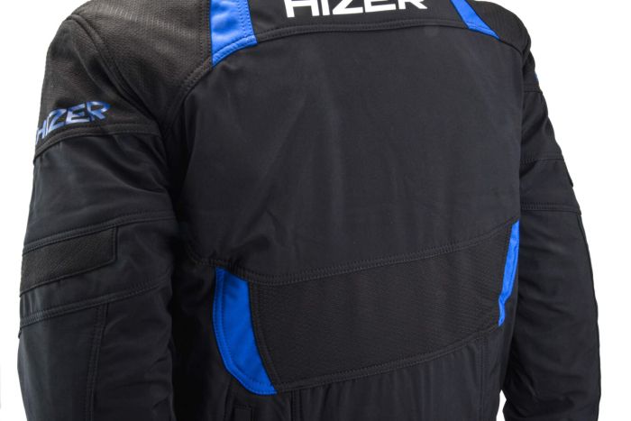 Куртка для снегохода HIZER №2 black-blue (текстиль) (XXL)