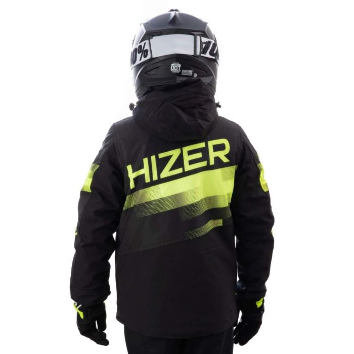 Куртка для снегохода (детская) HIZER №4 black-yellow (текстиль) (12Y)