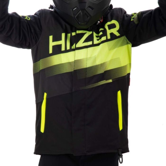 Куртка для снегохода (детская) HIZER №4 black-yellow (текстиль) (16Y)