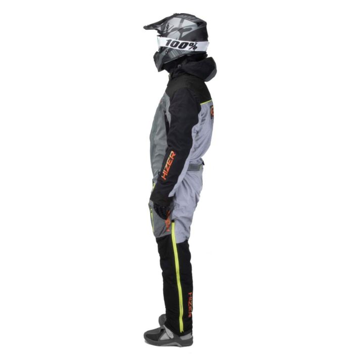 Комбинезон для снегохода HIZER №3 black-gray (текстиль) (S)