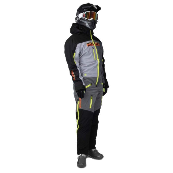 Комбинезон для снегохода HIZER №3 black-gray (текстиль) (XL)