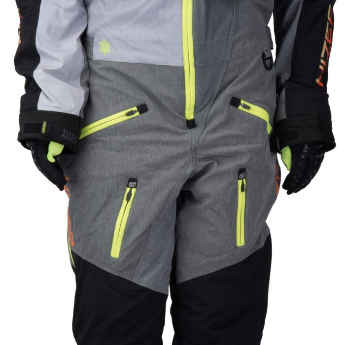 Комбинезон для снегохода HIZER №3 black-gray (текстиль) (XL)