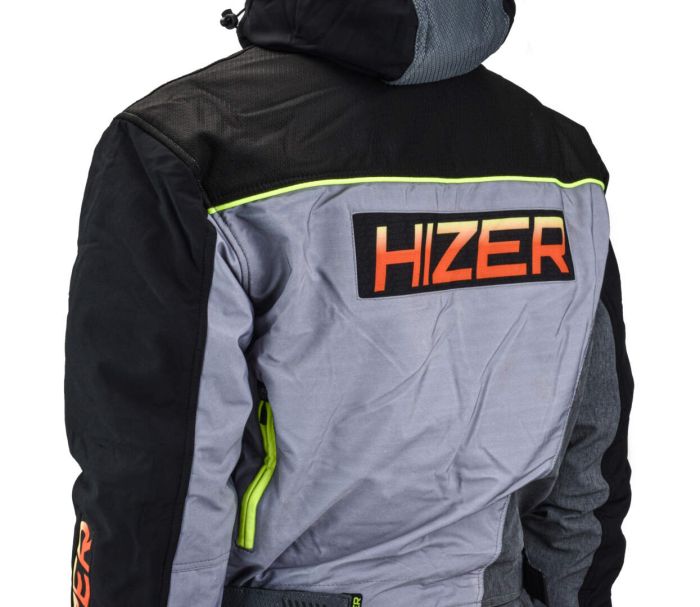 Комбинезон для снегохода HIZER №3 black-gray (текстиль) (XXL)