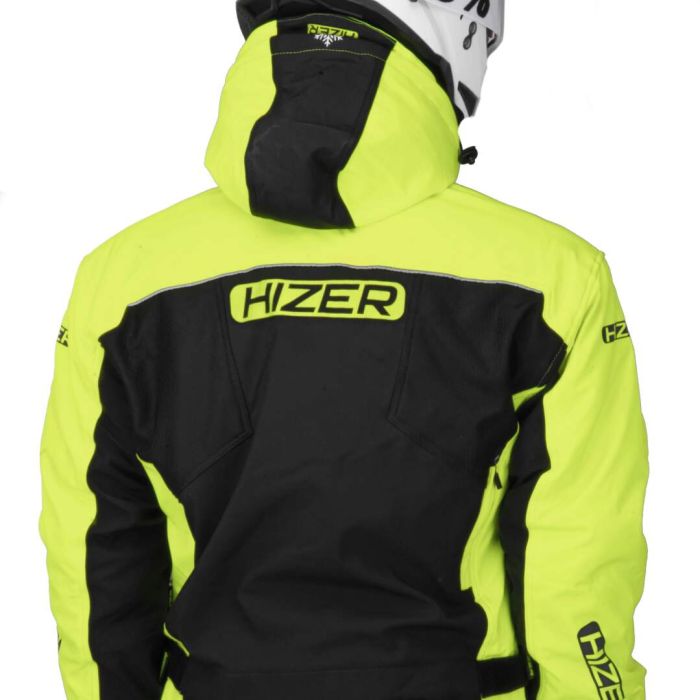 Комбинезон для снегохода HIZER №1 black-yellow (текстиль) (M)