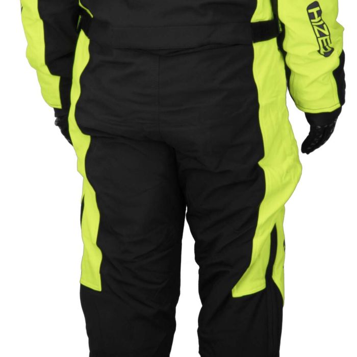 Комбинезон для снегохода HIZER №1 black-yellow (текстиль) (M)