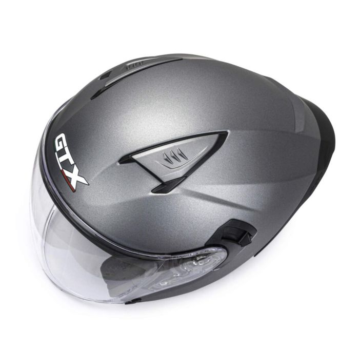 Шлем мото открытый GTX 885-1 №1 (L) GREY