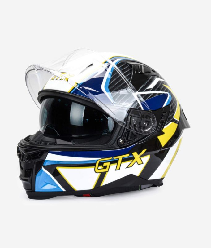 Шлем мото интеграл GTX 910SV №1 (L) BLUE-WHITE