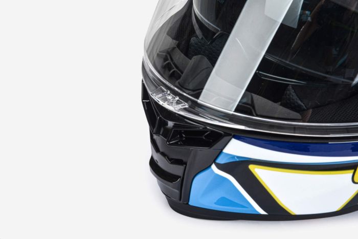 Шлем мото интеграл GTX 910SV №1 (L) BLUE-WHITE