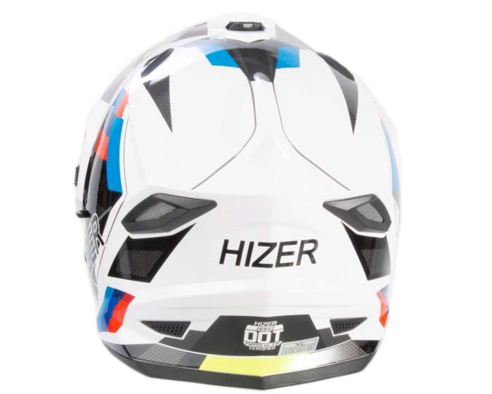 Шлем мото мотард HIZER J6802 №7 (M) ADVENTURE (2 визора)